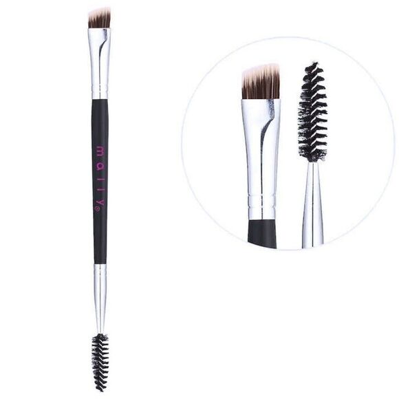Mally Beauty Dual-Ended Eyeliner and Brow Brush & Mini Kabuki Brush Set - Picture 3 of 7